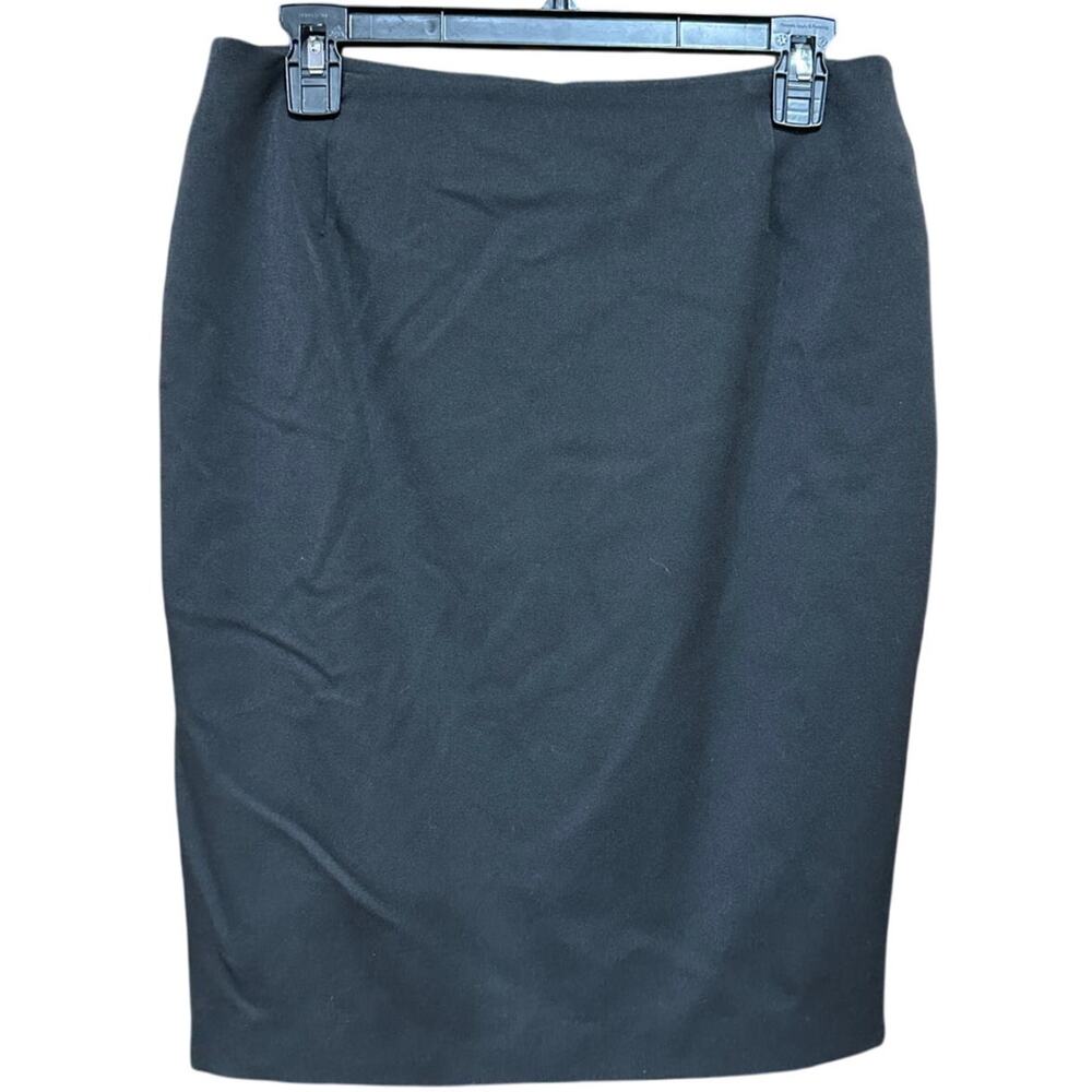 Vertigo Women Pencil Skirt Size 8 Black Back Zipper Career Office Made In France